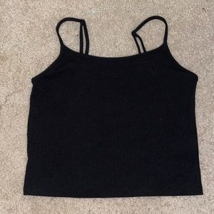 Black crop top